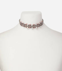 CHOKER TRESSE DE PERLES CORAL