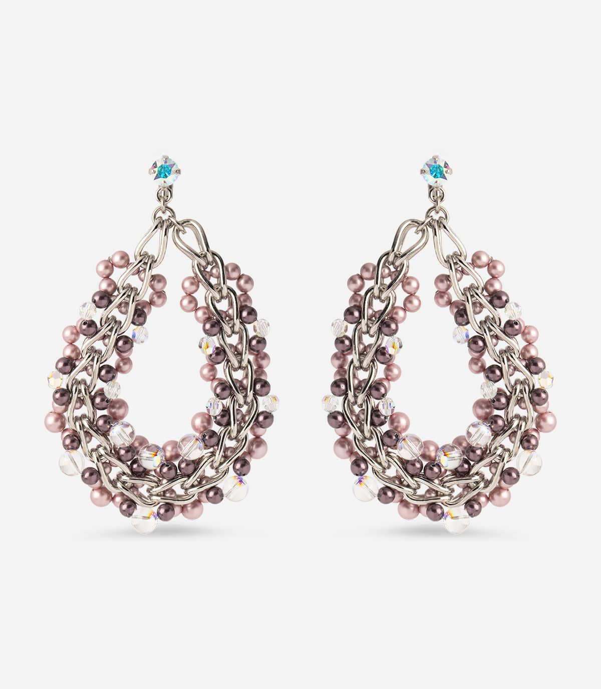 CORAL OVERSIZED BEADS EARRINGS - Boucles d'oreilles - Delphine-Charlotte Parmentier