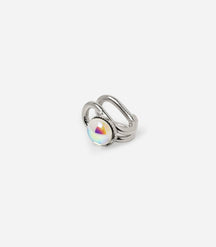 PETIT BIJOU D'OREILLE STRASS CORAL