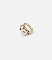 PETIT BIJOU D'OREILLE STRASS CORAL