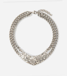COLLIER MAILLE GOURMETTE DROP