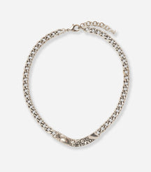 DROP MAN TEXTURED CHAIN NECKLACE