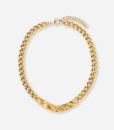 DROP MAN TEXTURED CHAIN NECKLACE