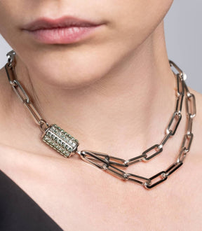 COLLIER MOTIF STRASS LOKI