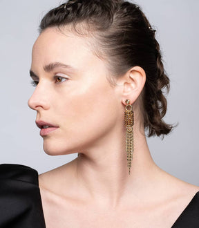 BOUCLES PENDANTES STRASS LOKI