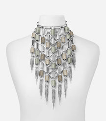 LOKI RHINESTONES PLASTRON NECKLACE