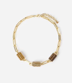 COLLIER 3 MOTIFS STRASS LOKI