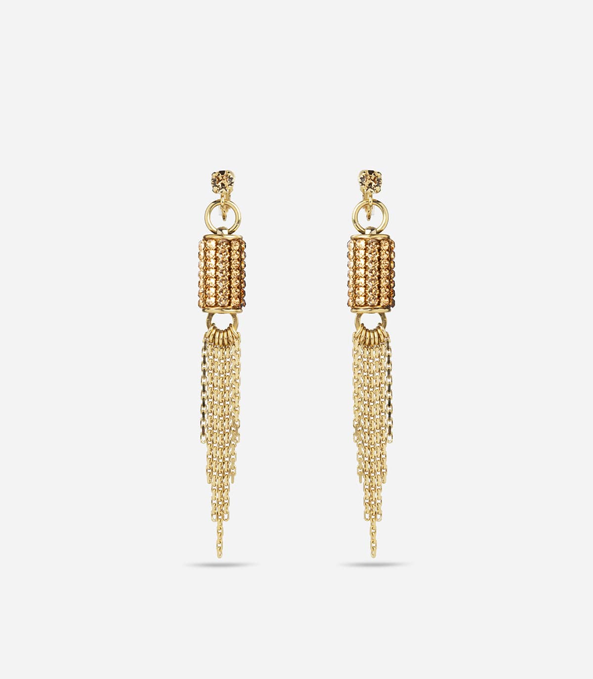 LOKI RHINESTONES LONG EARRINGS - Boucles d'oreilles - Delphine-Charlotte Parmentier