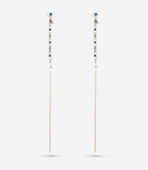 BOUCLES D'OREILLES TRES LONGUES MOON JELLY