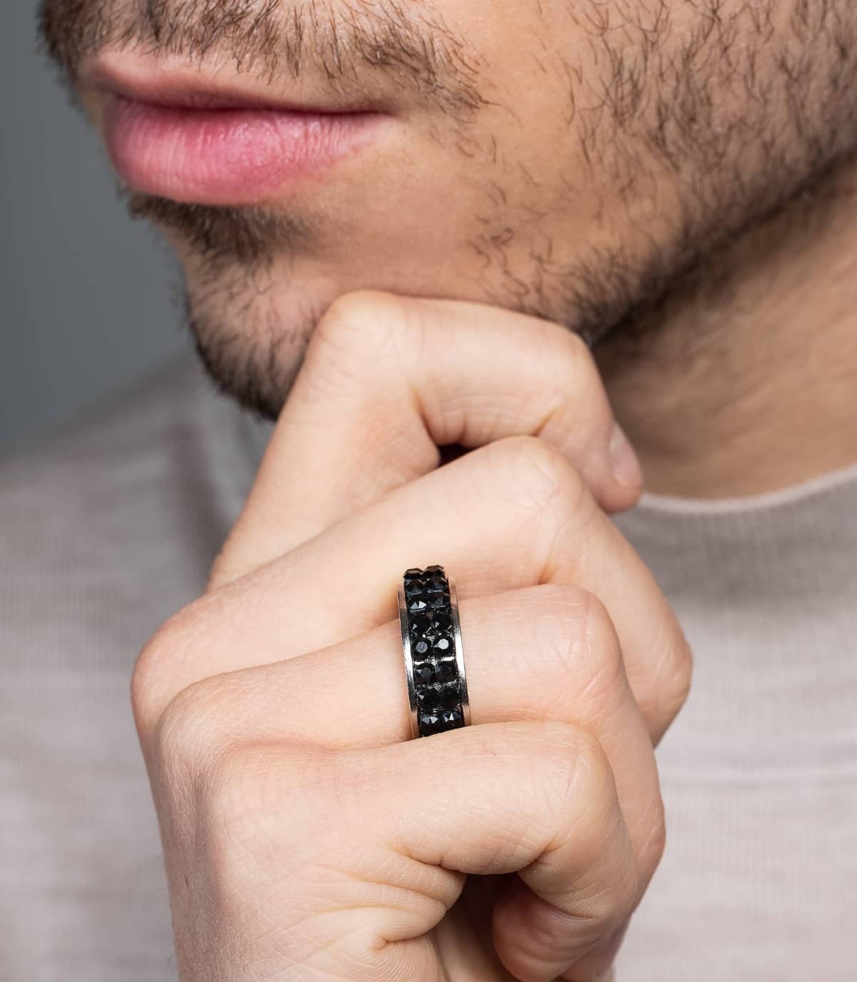 BAGUE ANNEAU STRASS ODIN