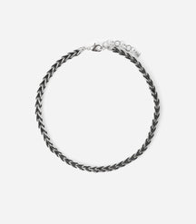 COLLIER CUIR TRESSE ODIN