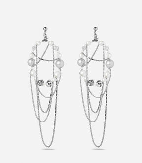 SKADI CHAINS HOOP EARRINGS