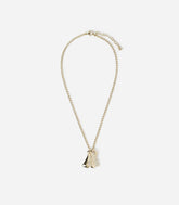 SNOTRA HALF BOW PENDANT NECKLACE