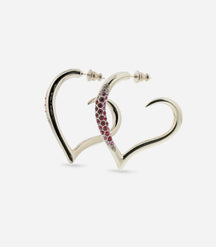 BOUCLES OREILLES COEURS STRASS