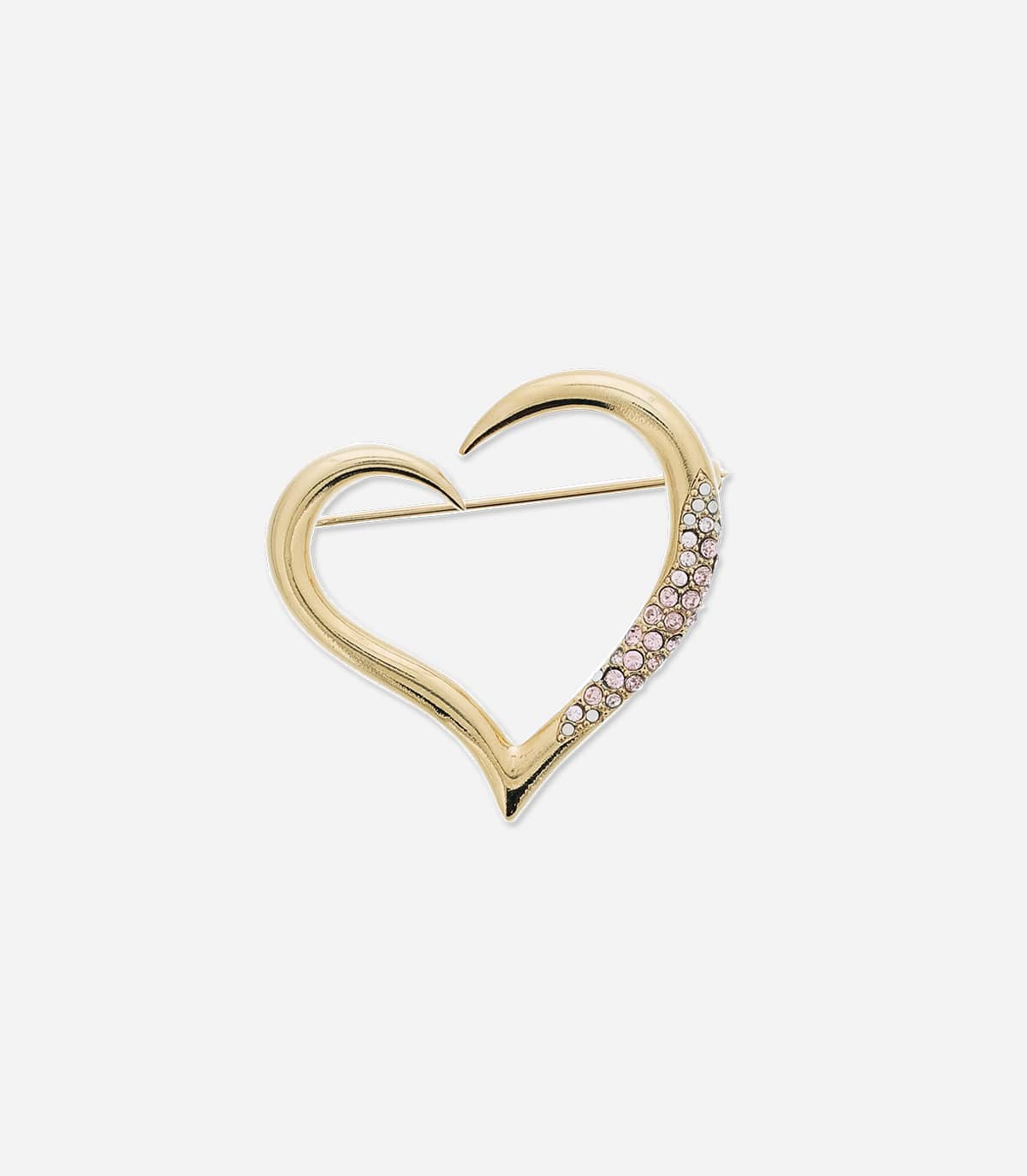 BROCHE COEUR STRASS