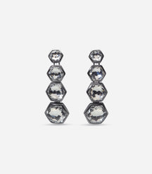 ALMA RHINESTONES LONG EARRINGS