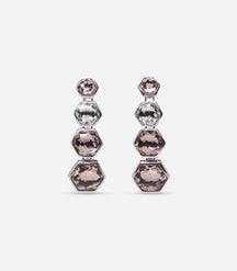 ALMA RHINESTONES LONG EARRINGS