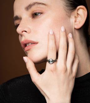 BAGUE CHAÎNE STRASS ALMA