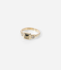 BAGUE TROIS CARRES COSMIC RAIN