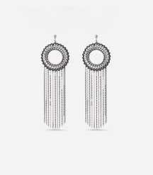 DAHLIA ROUND EARRINGS