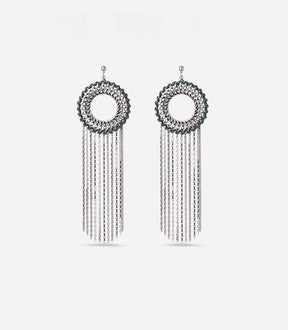 DAHLIA ROUND EARRINGS