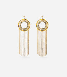 DAHLIA ROUND EARRINGS