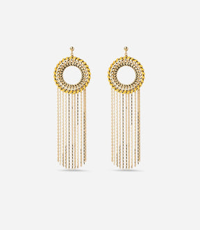 DAHLIA ROUND EARRINGS