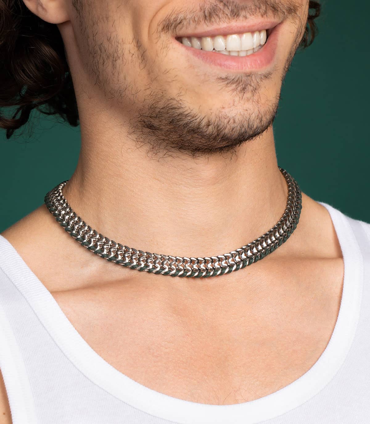 Collier Homme Dahlia - Bijoux faits main à Paris