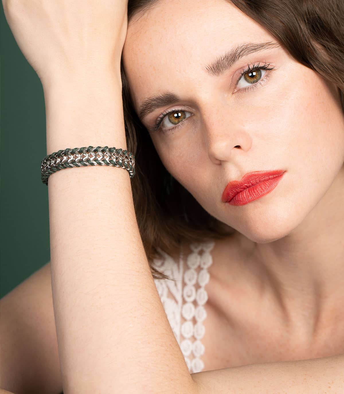 DAHLIA CHAIN BRACELET - Bracelet - Delphine-Charlotte Parmentier