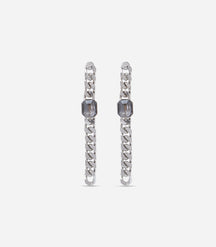 NEBULA CURB EARRINGS