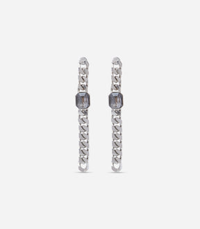NEBULA CURB EARRINGS