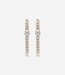 NEBULA CURB EARRINGS