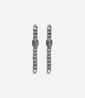 NEBULA CURB EARRINGS