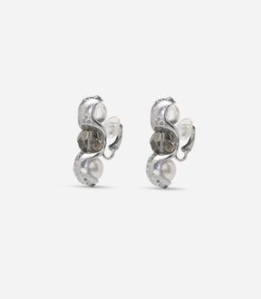 BOUCLES TROIS PERLES LURAN | LURAN THREE PEARLS EARRINGS