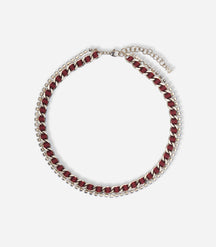 COLLIER DEUX RANGS RAINBOW