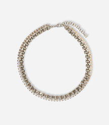 COLLIER DEUX RANGS RAINBOW