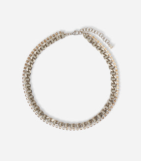 COLLIER DEUX RANGS RAINBOW