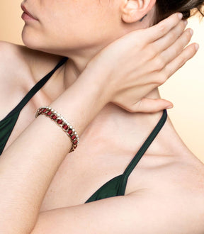 RAINBOW TWO ROWS BRACELET