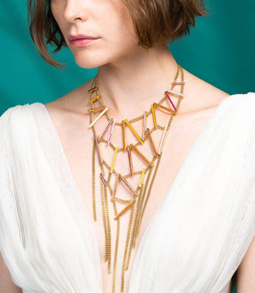 ROSE BIB NECKLACE