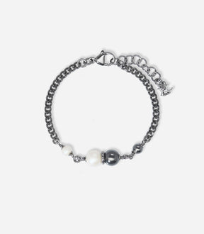 SHEEANA CHAIN & PEARLS BRACELET