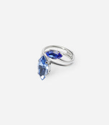BAGUE DEUX STRASS TAMALANE